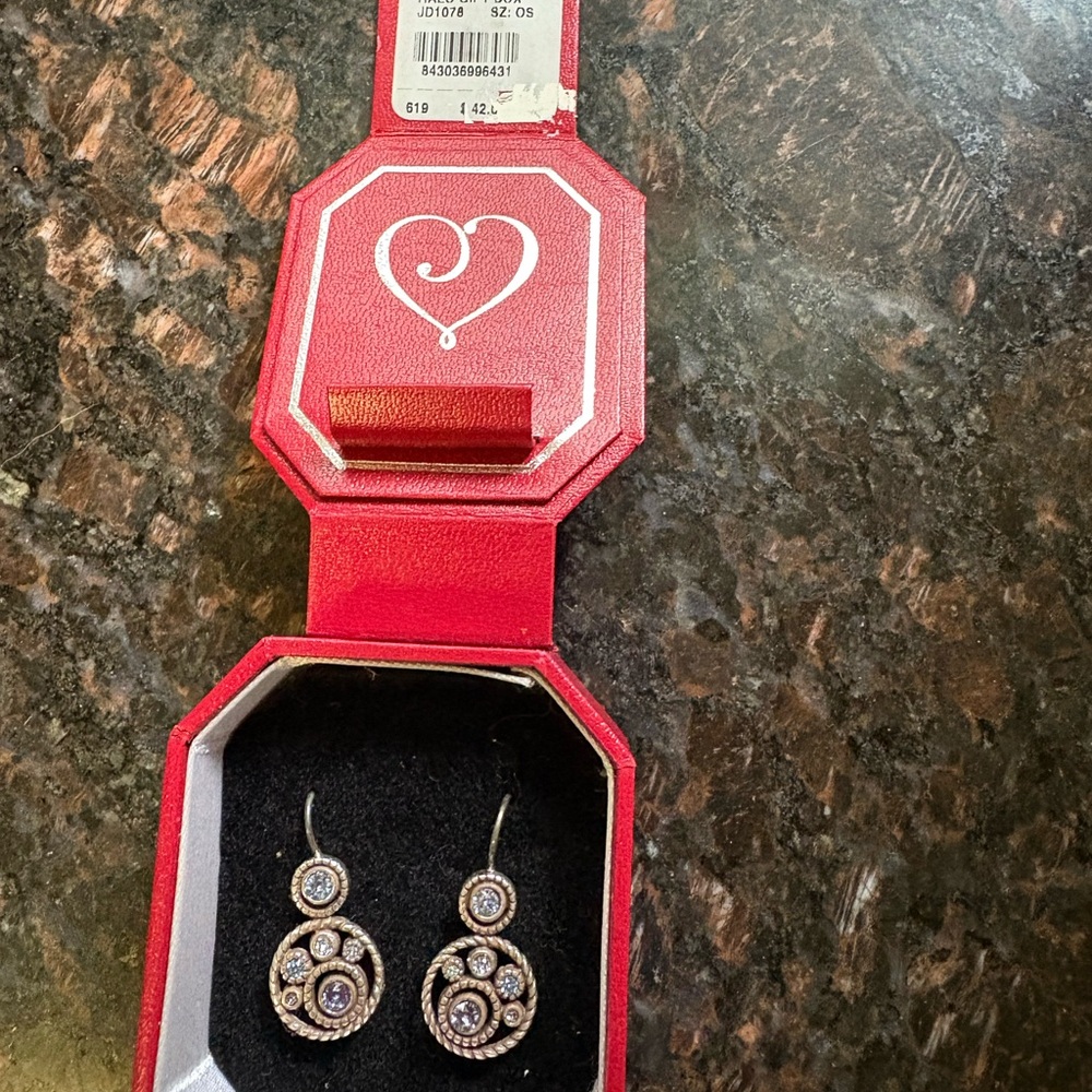 Brighton Silver and Gold Dangle Earrings